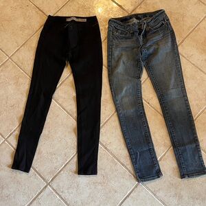 y2k new no tags refuge brand jean and paige brand jegging jean black size 24/1